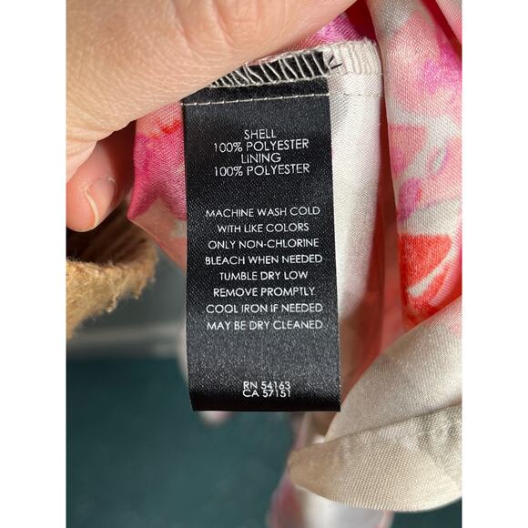 Jessica Howard Formal Floral Midi Wrap Dress Belt Wedding Guest Pleated size 16 - Picture 6 of 6